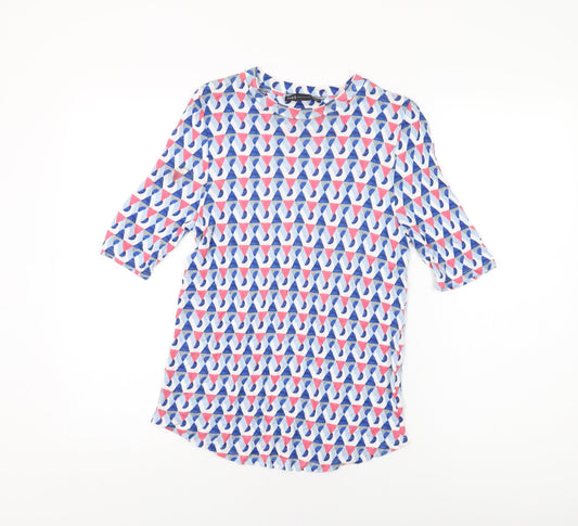 Womens UK Size 12 Marks and Spencer Multicoloured Basic T-Shirt