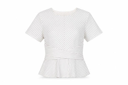 Womens UK Size 8 Miss Selfridge White Basic T-Shirt