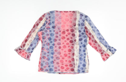 Womens UK Size 12 Per Una Multicoloured Basic T-Shirt
