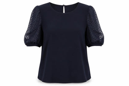 Womens UK Size L Adrianna Papell Blue Basic T-Shirt