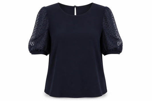 Womens UK Size L Adrianna Papell Blue Basic T-Shirt
