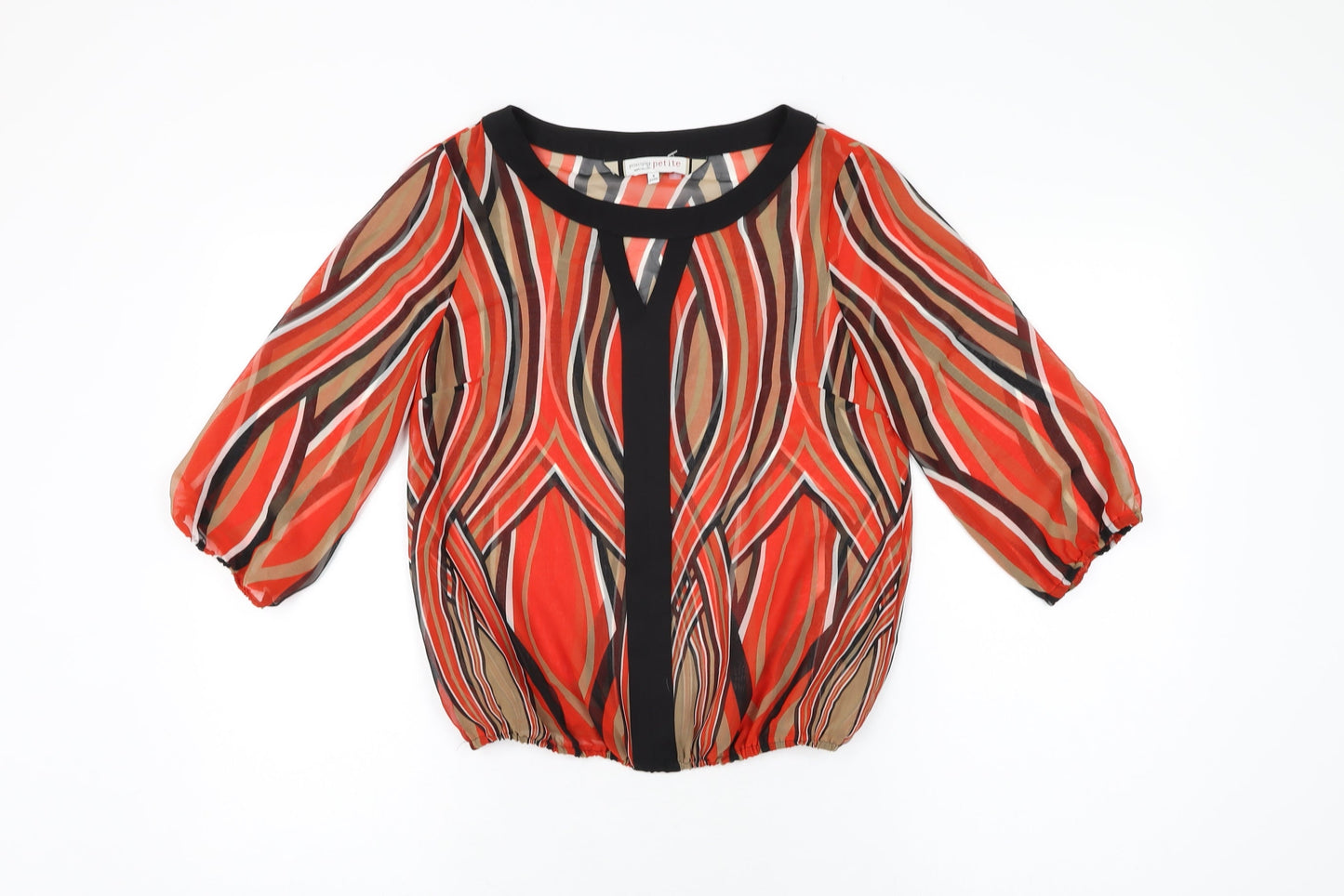 Womens UK Size 8 Principles Red Basic Blouse