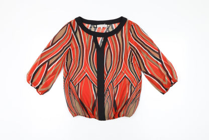Womens UK Size 8 Principles Red Basic Blouse
