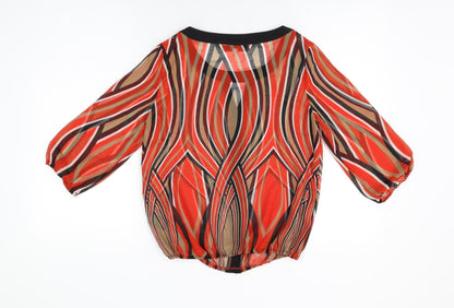 Womens UK Size 8 Principles Red Basic Blouse
