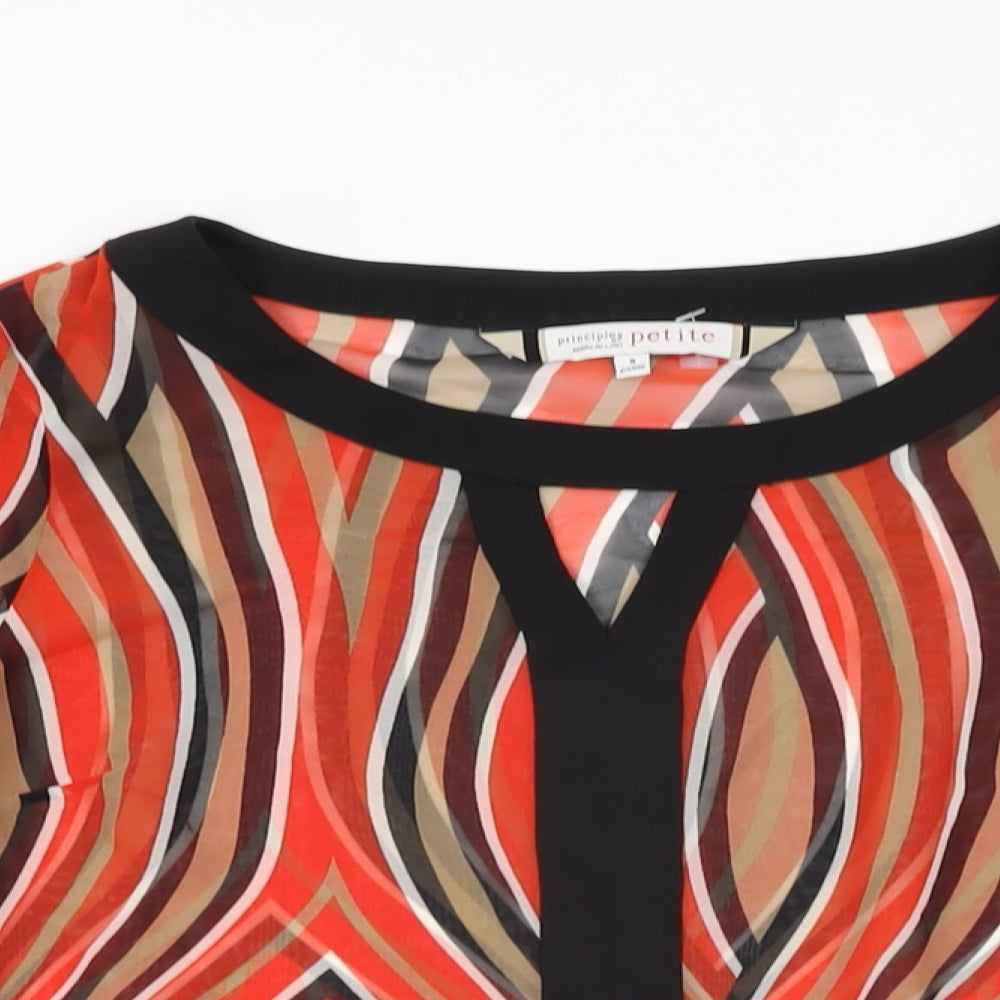 Womens UK Size 8 Principles Red Basic Blouse