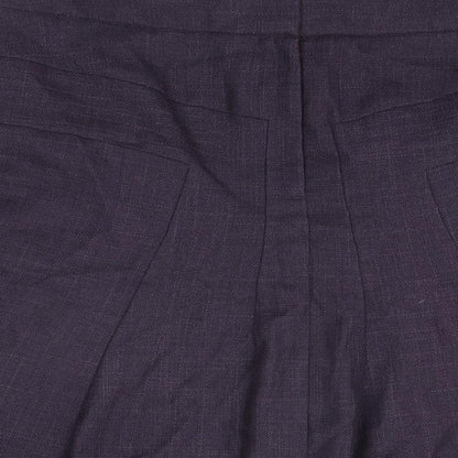NEXT Womens Purple Polyester Flare Skirt Size 10 Zip