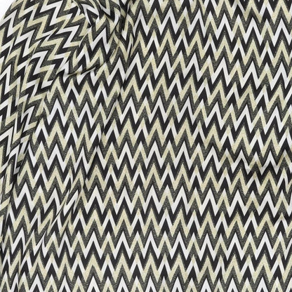 Bonanza Satrangi Womens Multicoloured Geometric Polyester Tunic T-Shirt Size 12 Round Neck