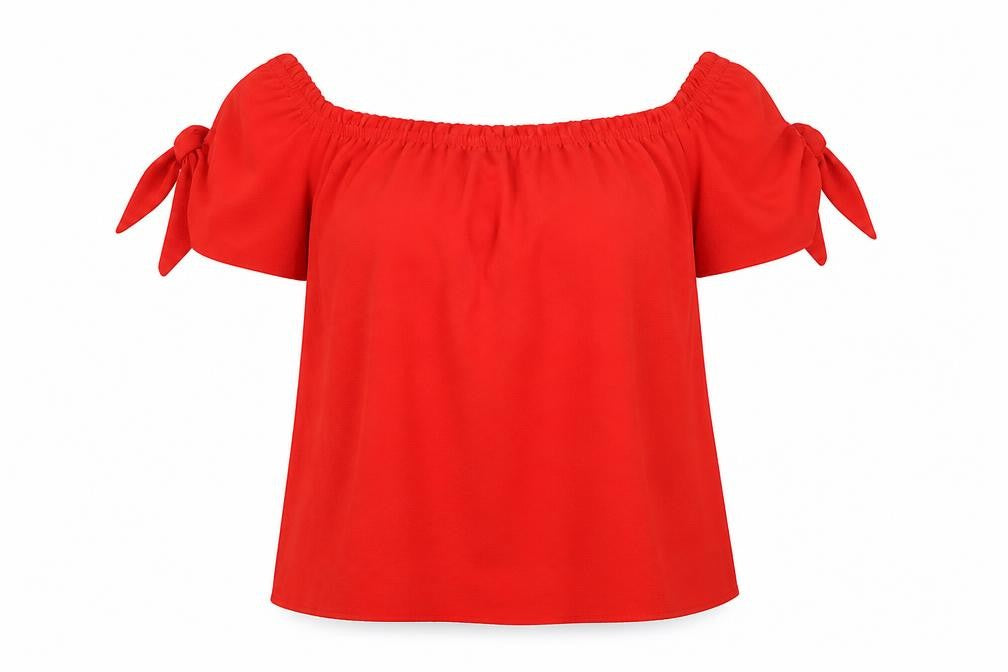 Womens UK Size 10 Dorothy Perkins Red Basic T-Shirt