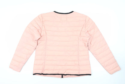 Pep Womens Pink Quilted Jacket Size XL Zip