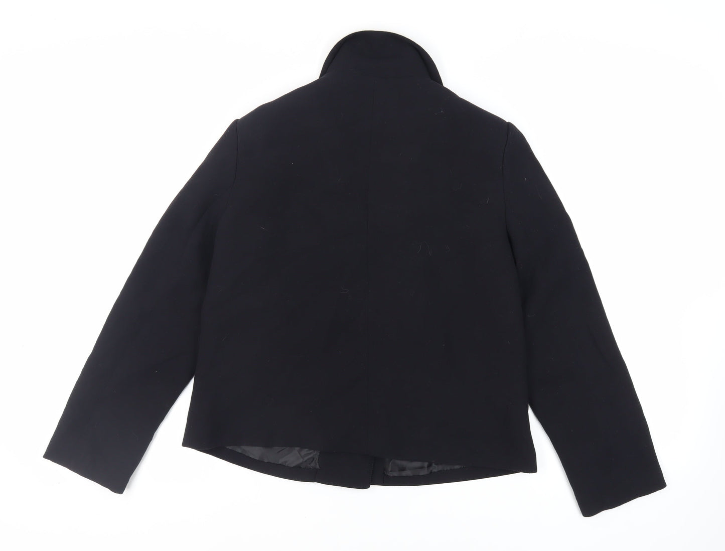 Monacco Womens Black Jacket Blazer Size 16 Button
