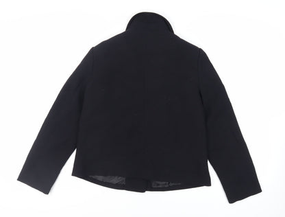 Monacco Womens Black Jacket Blazer Size 16 Button