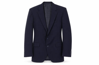 Colliier Mens Blue Striped Wool Jacket Suit Jacket Size 38 Regular