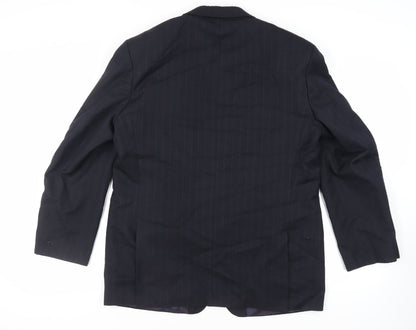 Mens UK Size 42 Greenwoods Regular Blue Suit Jacket