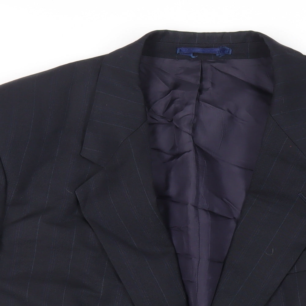 Mens UK Size 42 Greenwoods Regular Blue Suit Jacket