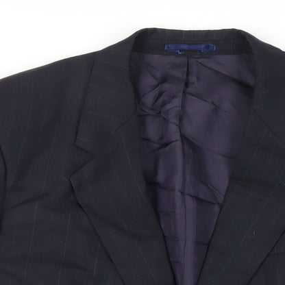Mens UK Size 42 Greenwoods Regular Blue Suit Jacket