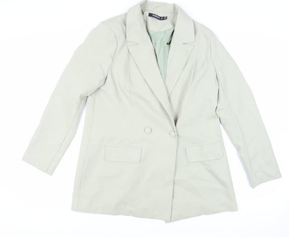 Womens UK Size 12 Missguided Green Jacket