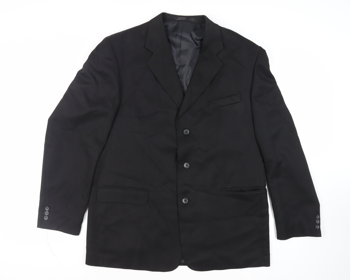 Mens UK Size 44 Zantos Regular Black Suit Jacket