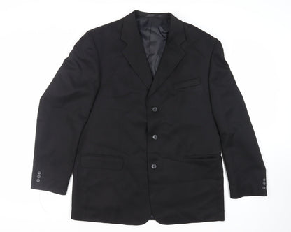 Mens UK Size 44 Zantos Regular Black Suit Jacket