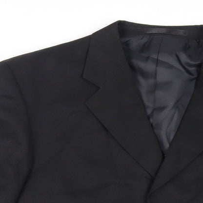 Mens UK Size 44 Zantos Regular Black Suit Jacket