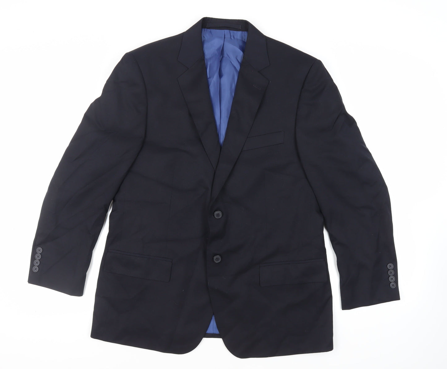 Mens UK Size 42 Marks and Spencer Regular Blue Suit Jacket