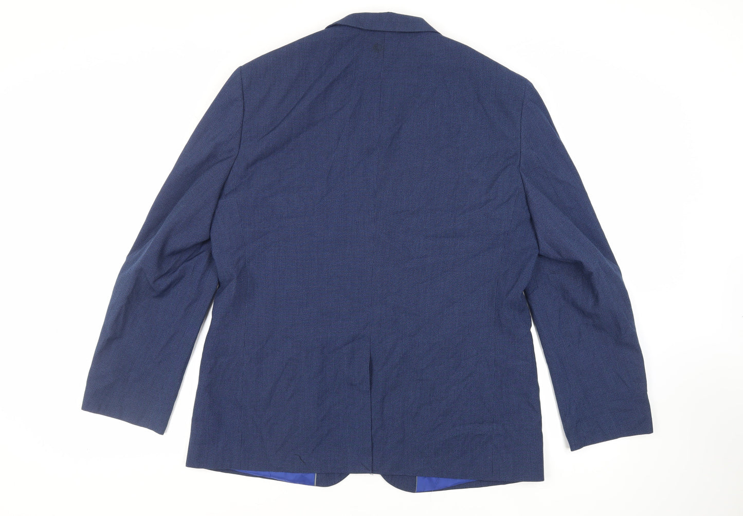 Mens UK Size 46 Fellini Regular Blue Suit Jacket