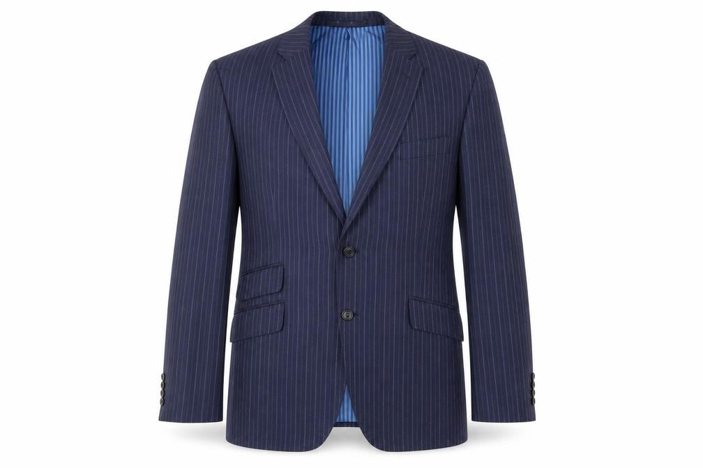 Mens UK Size 44 Marks and Spencer Regular Blue Suit Jacket