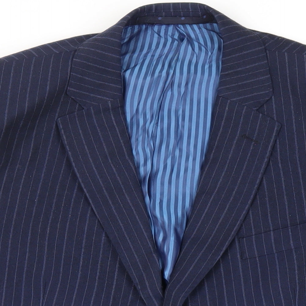 Mens UK Size 44 Marks and Spencer Regular Blue Suit Jacket