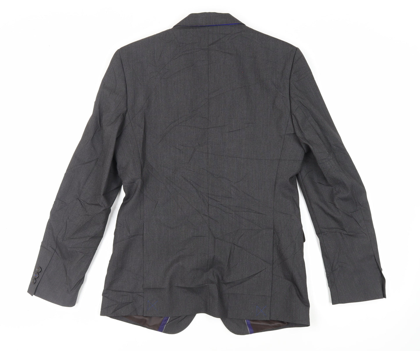 Mens UK Size 38 Zara Man Regular Black Suit Jacket