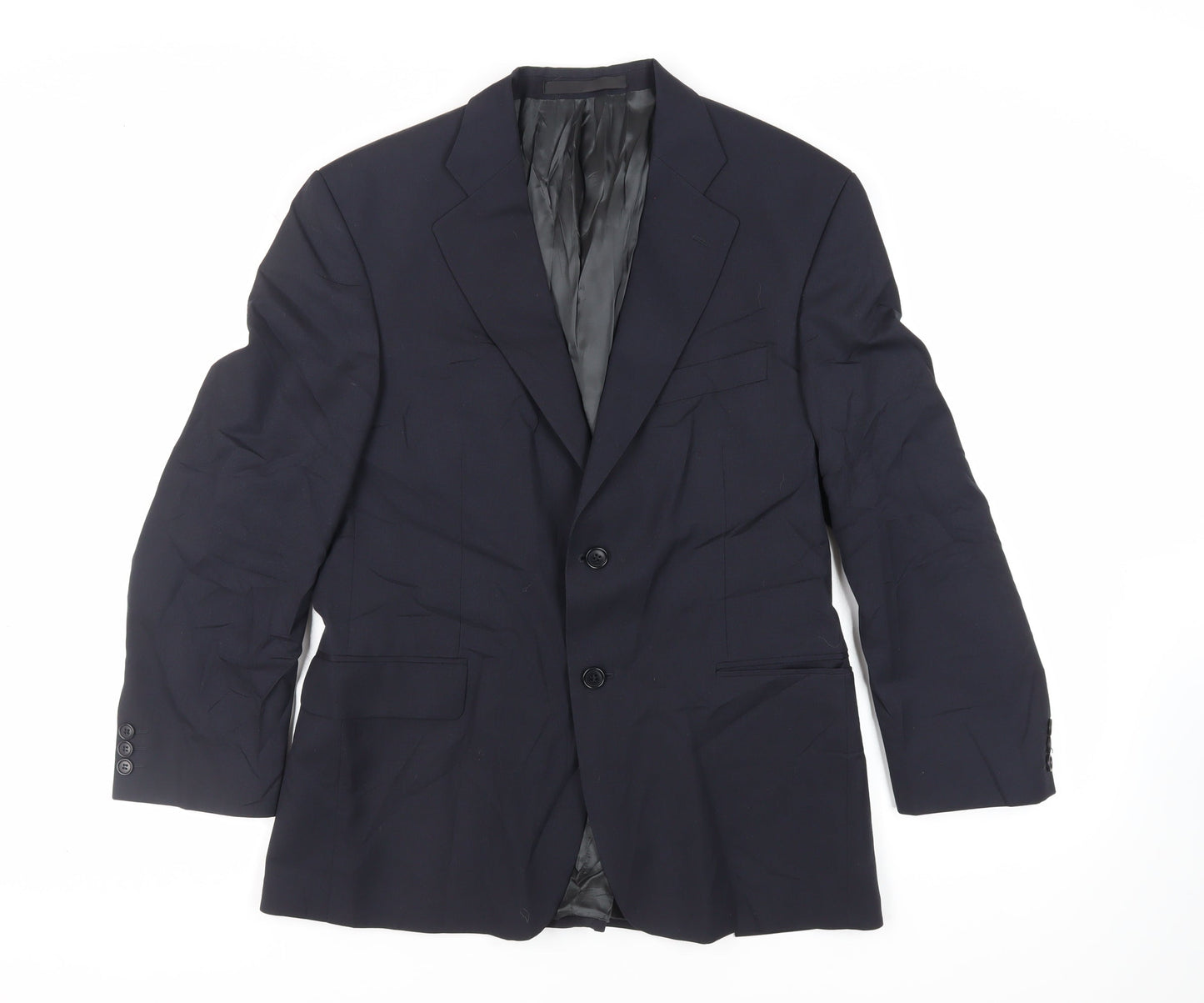 Mens UK Size 40 Marks and Spencer Regular Blue Suit Jacket