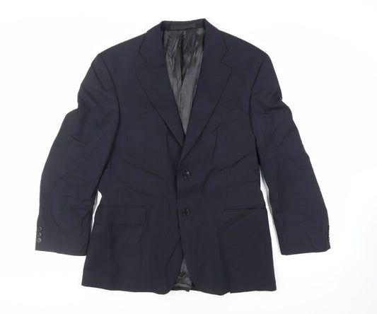 Mens UK Size 40 Marks and Spencer Regular Blue Suit Jacket