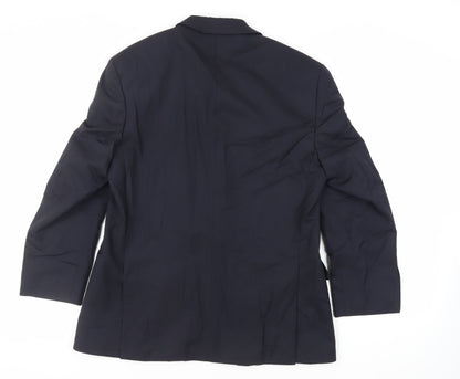 Mens UK Size 40 Marks and Spencer Regular Blue Suit Jacket