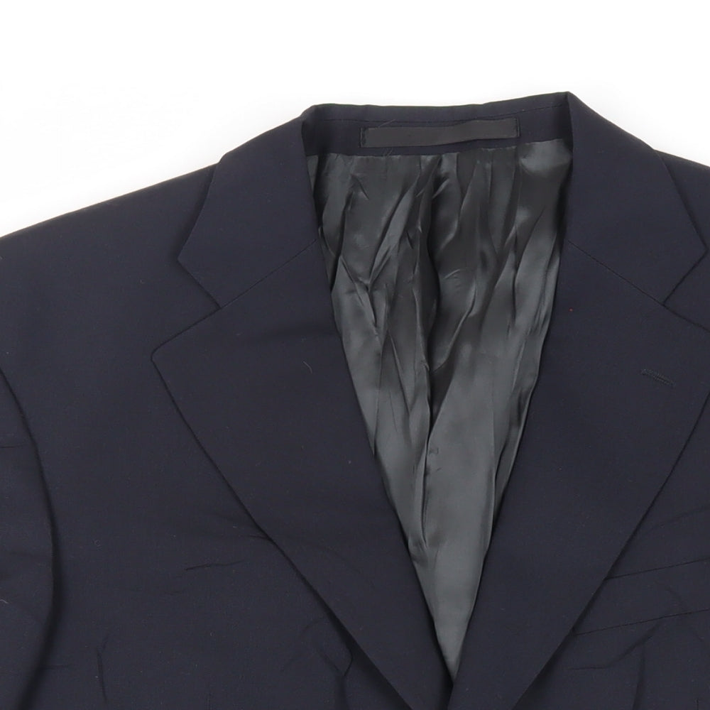 Mens UK Size 40 Marks and Spencer Regular Blue Suit Jacket