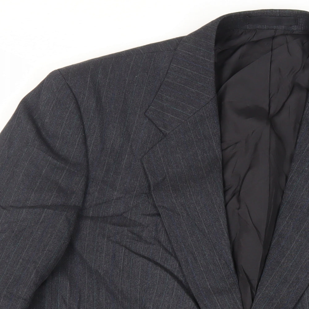 Mens UK Size 40 St Michael Regular Blue Suit Jacket