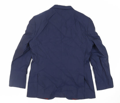 Mens UK Size 40 Marks and Spencer Regular Blue Suit Jacket