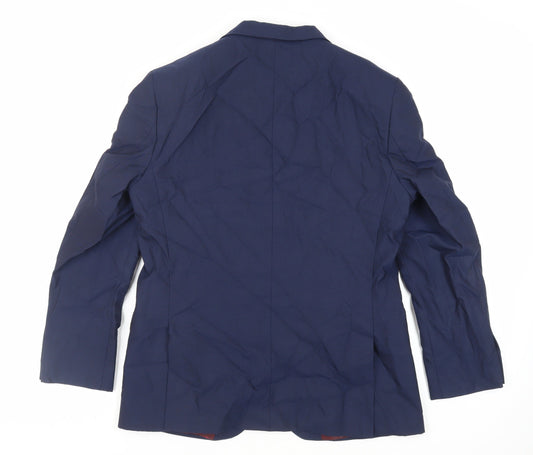 Mens UK Size 40 Marks and Spencer Regular Blue Suit Jacket