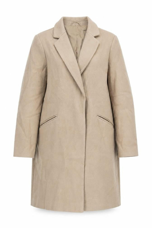 Womens UK Size 16 Marks and Spencer Beige Overcoat