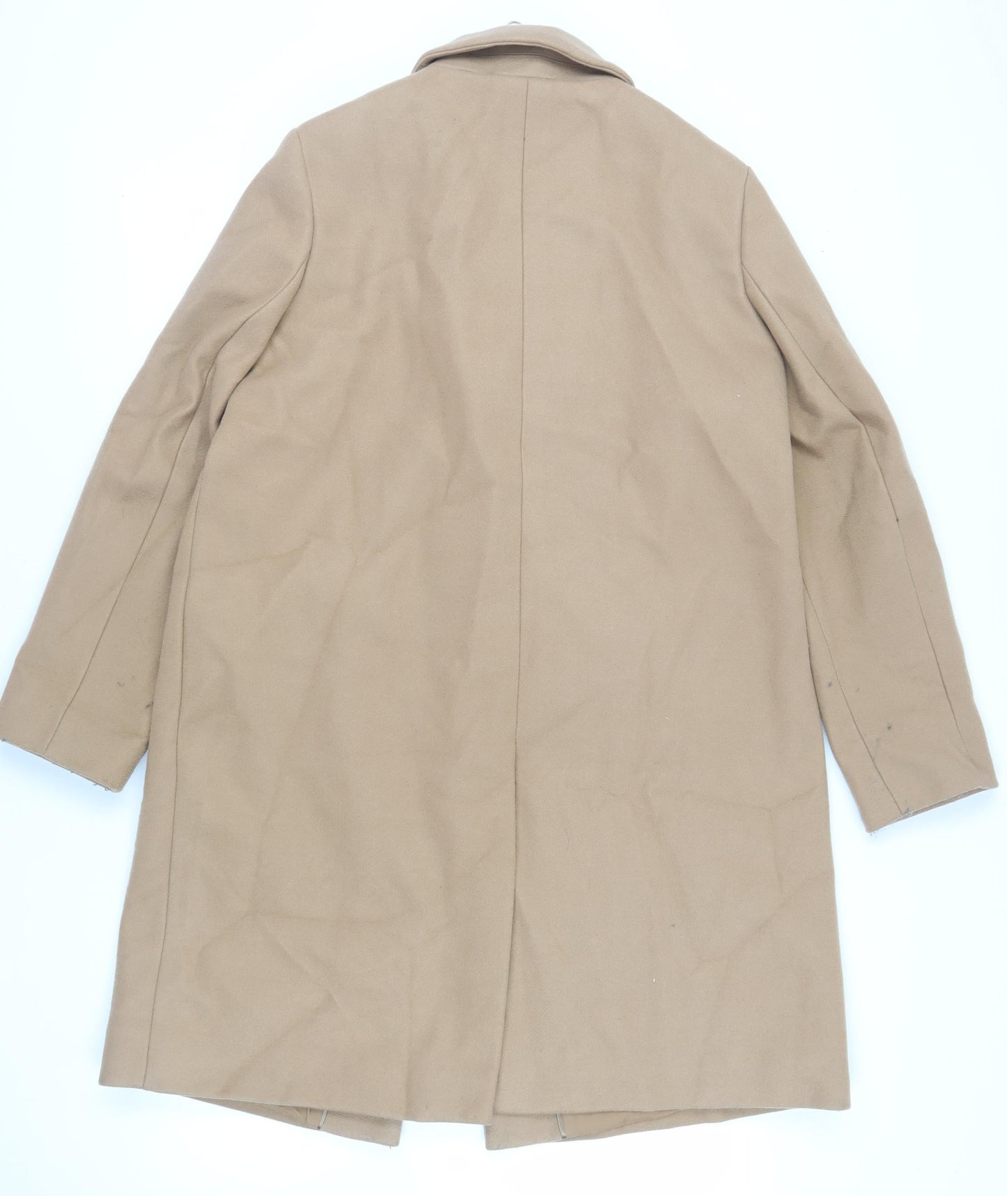 Womens UK Size 16 Marks and Spencer Beige Overcoat