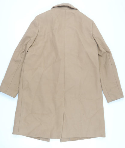 Womens UK Size 16 Marks and Spencer Beige Overcoat
