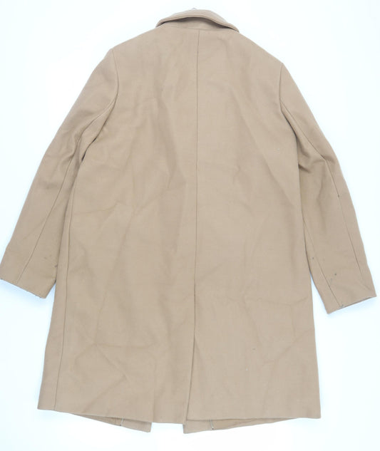 Womens UK Size 16 Marks and Spencer Beige Overcoat
