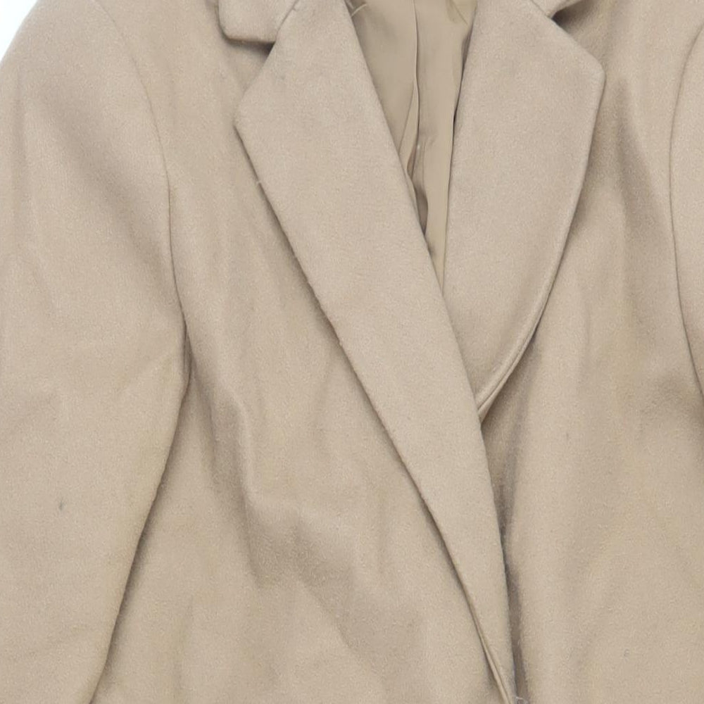 Womens UK Size 16 Marks and Spencer Beige Overcoat