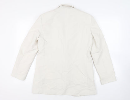Womens UK Size M Zara Ivory Jacket
