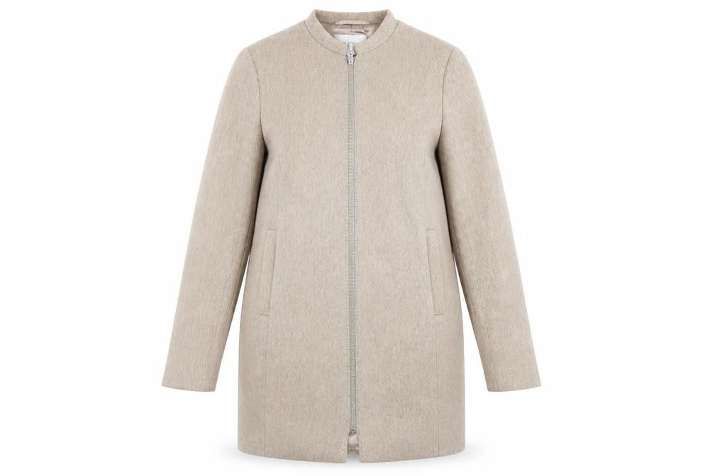 Womens UK Size 8 Precis Beige Overcoat