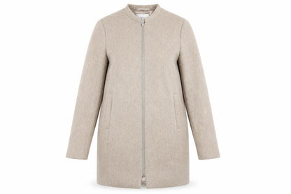 Womens UK Size 8 Precis Beige Overcoat