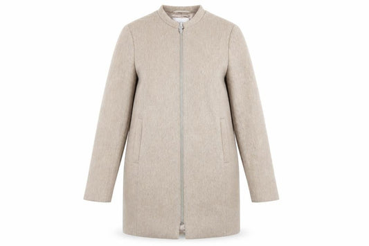 Womens UK Size 8 Precis Beige Overcoat