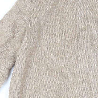 Womens UK Size 8 Precis Beige Overcoat