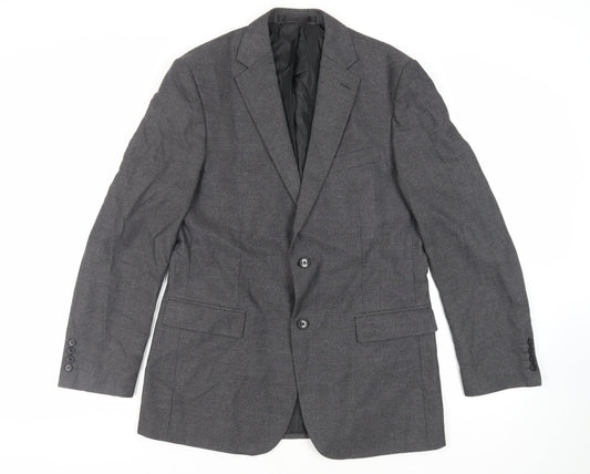 Mens UK Size 40 Marks and Spencer Regular Grey Suit Jacket