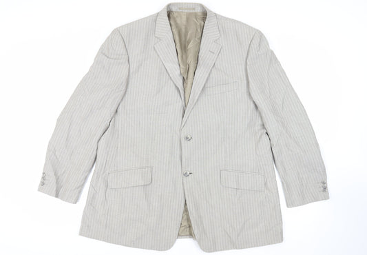 Mens UK Size 48 Brook Taverner Regular Grey Suit Jacket