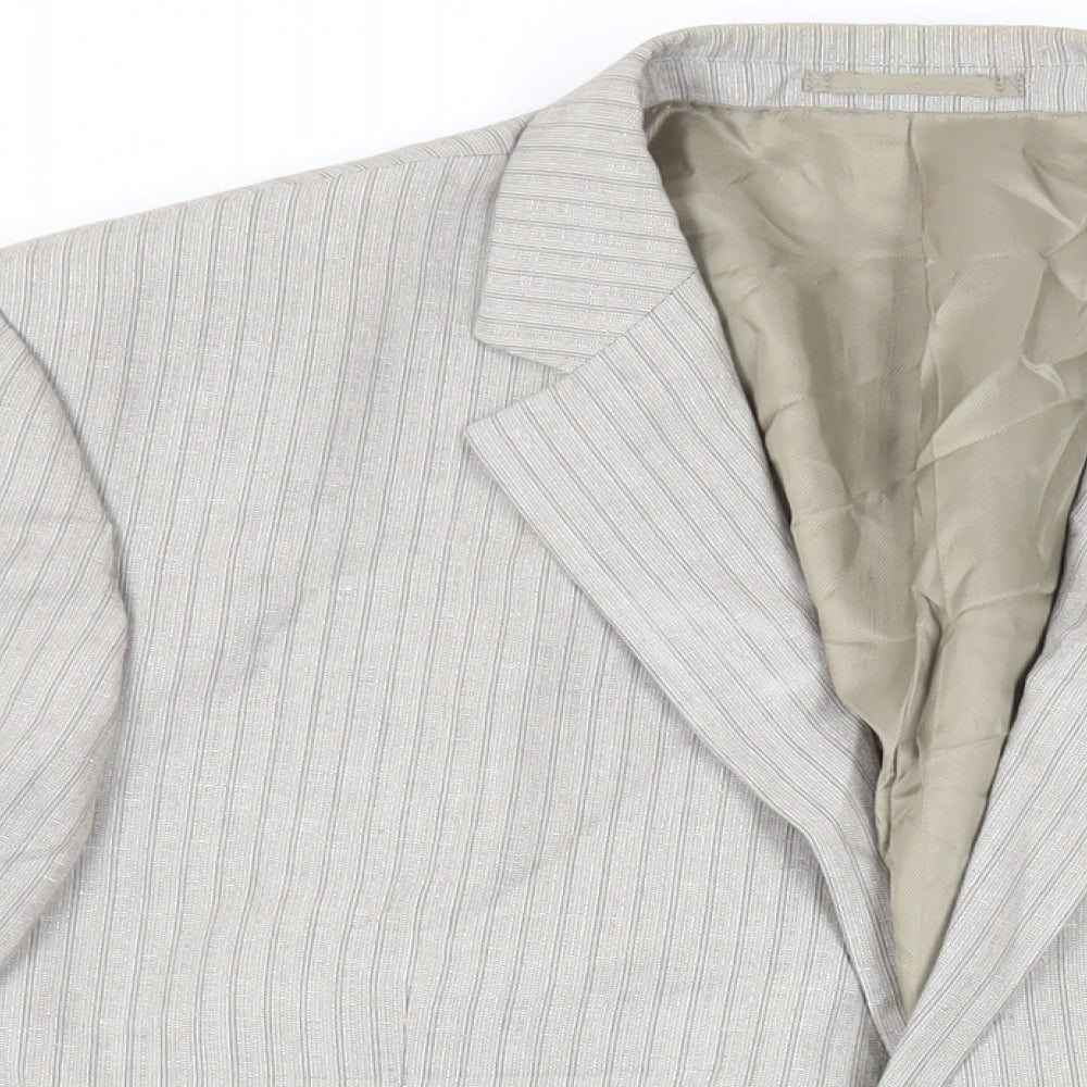 Mens UK Size 48 Brook Taverner Regular Grey Suit Jacket