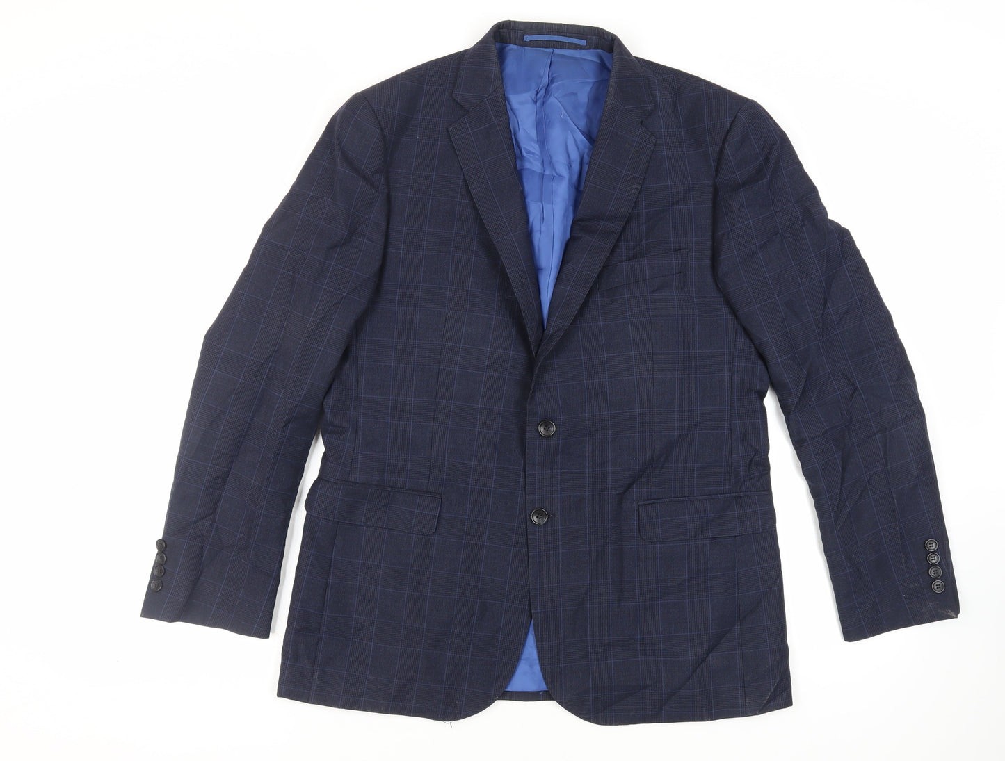 Mens UK Size 42 Savoy Taylors Guild Regular Blue Suit Jacket