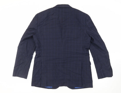 Mens UK Size 42 Savoy Taylors Guild Regular Blue Suit Jacket